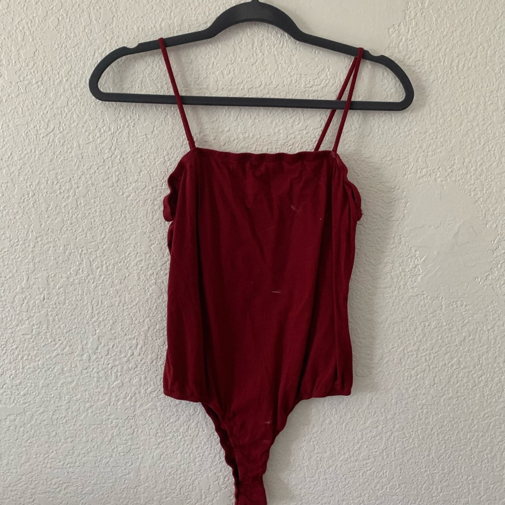 Burgundy one piece
